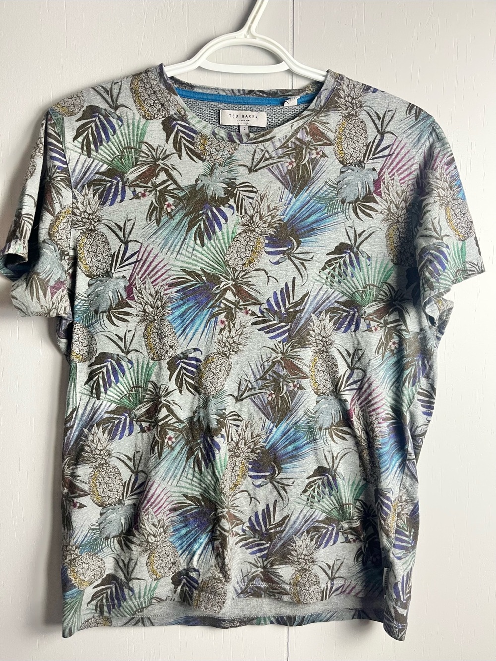 Ted Baker London Pineapple & Palm Short Sleeve Tee - Multi-Color